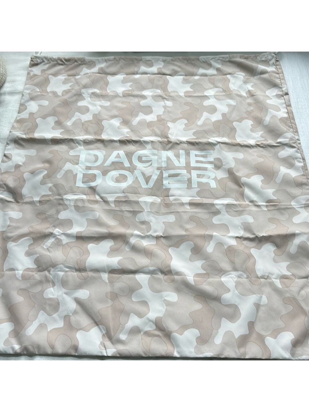 Dagne Dover Extra Large Camo Dust Bag Logo Draw String